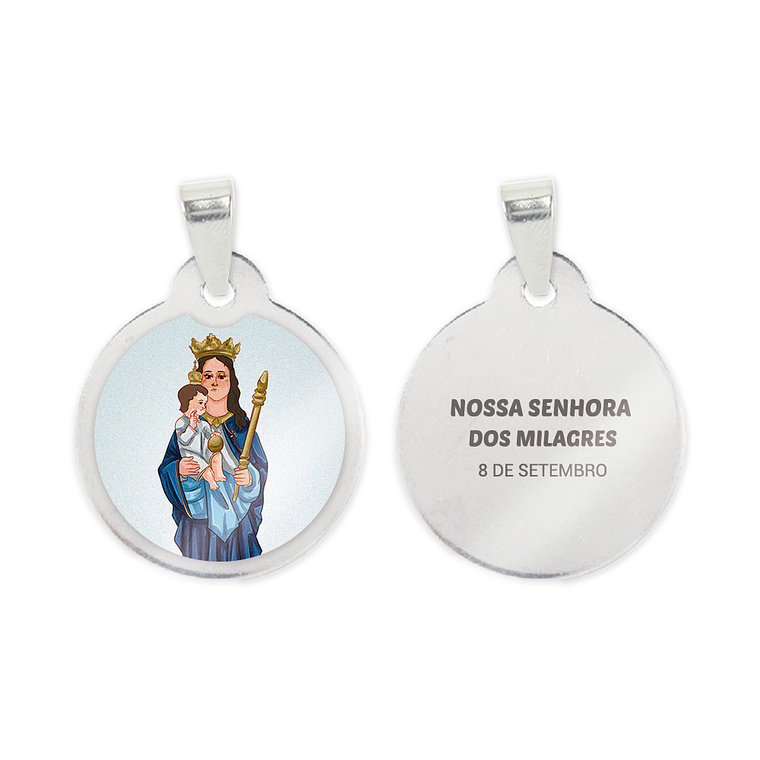 Medalla de acero de Nuestra Señora de los Milagros 1