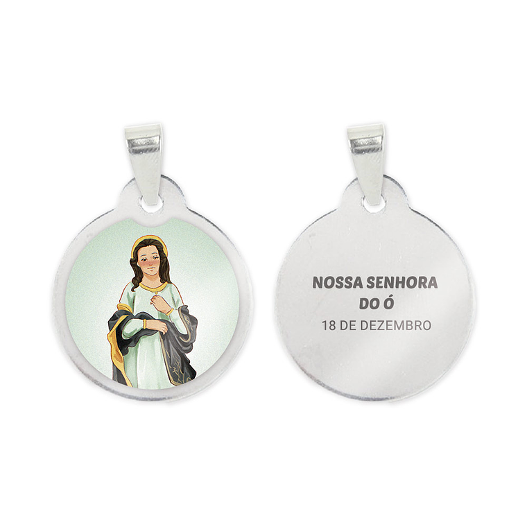 Medalha de aço de Nossa Senhora do Ó 1