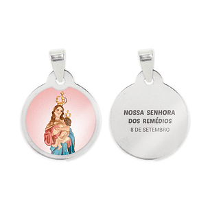 Our Lady of Remedies Steel Medal