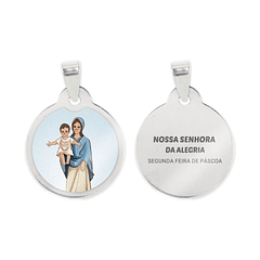 Medalha de aço de Nossa Senhora da Alegria