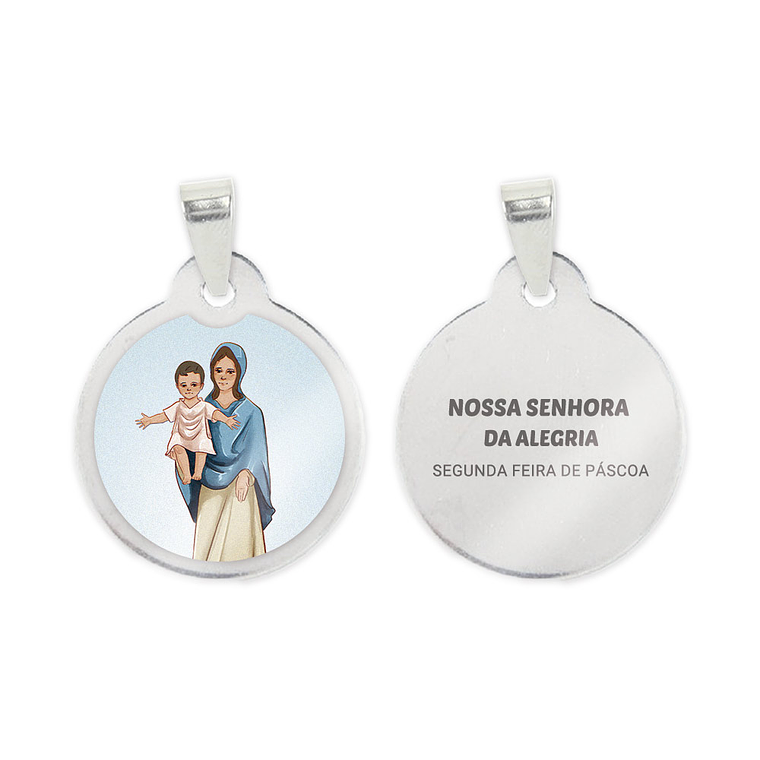 Medalha de aço de Nossa Senhora da Alegria 1