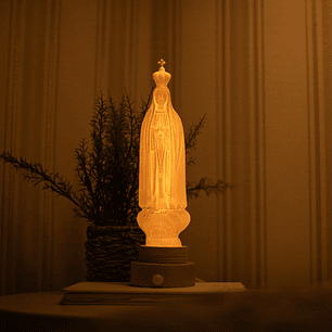 Fatima illuminated with motion sensor