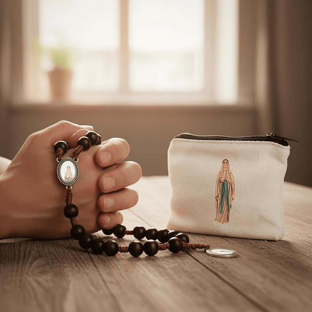 Carteira e Terço de Nossa Senhora de Lourdes 5
