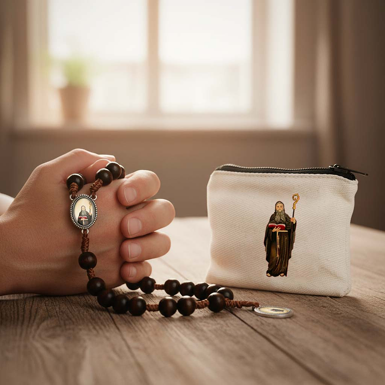 Wallet and Rosary of Saint Benedict 5