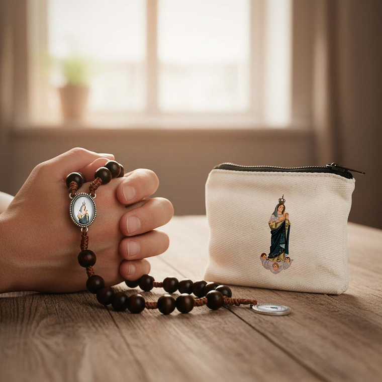 Carteira para terço de Nossa Senhora da Boa Hora 3