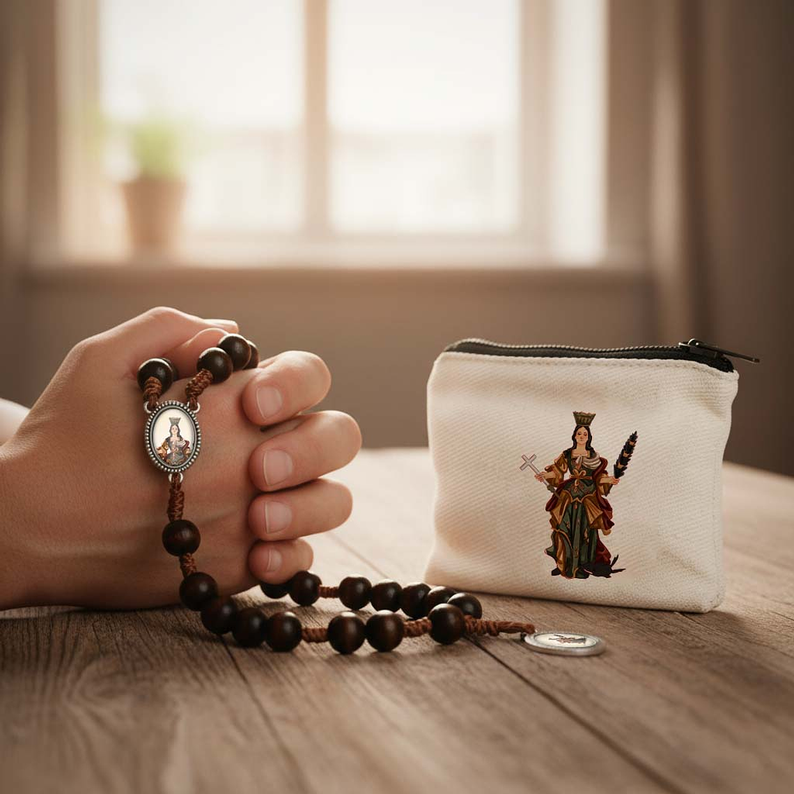 Carteira para terço de Santa Marinha 3