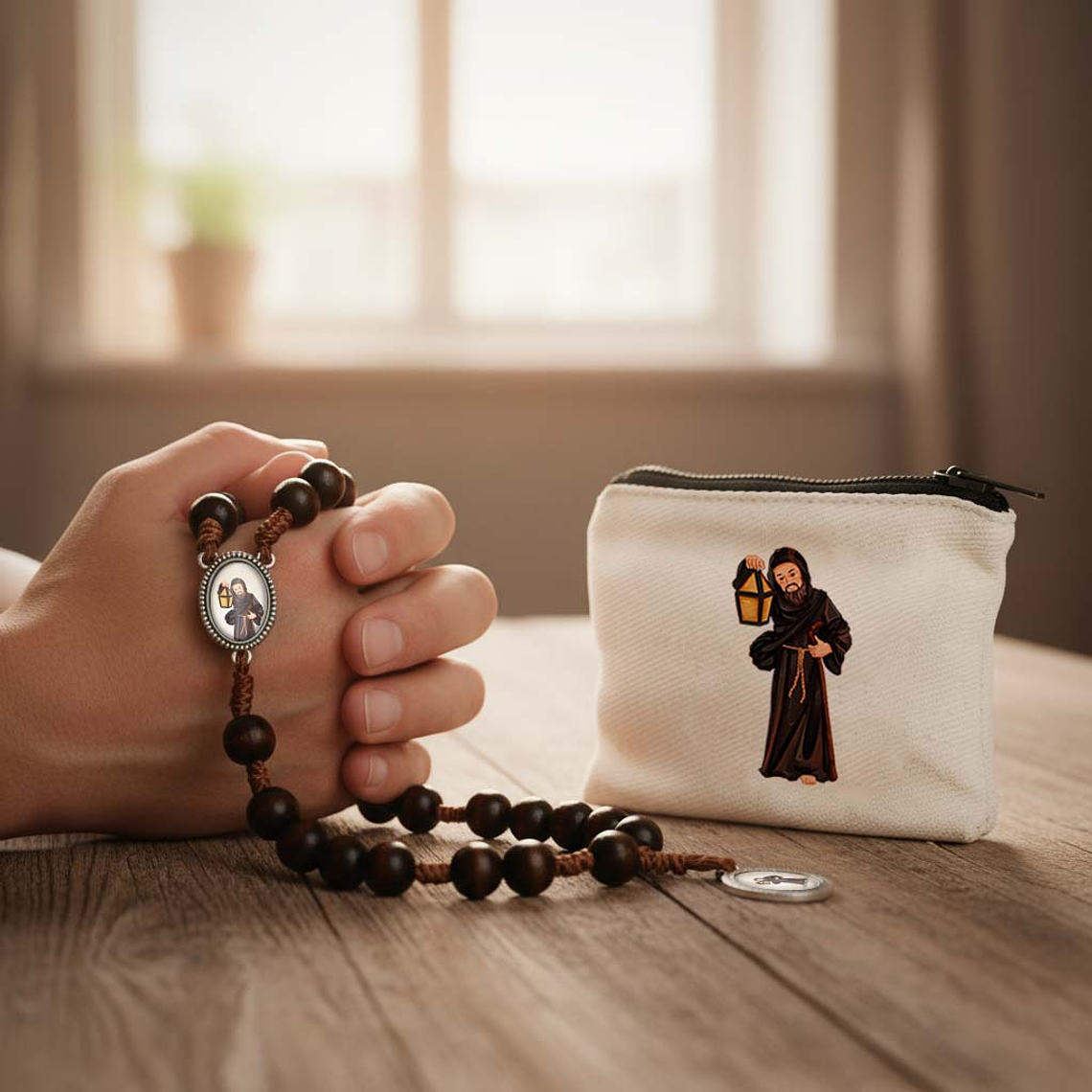 Carteira para terço de São Longuinho 3