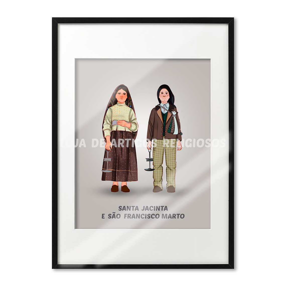 Affiche de Sainte Jacinthe et Saint François Marto 1