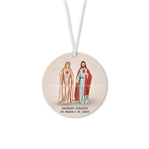 Sacred Heart of Mary and Jesus Car Air Freshener