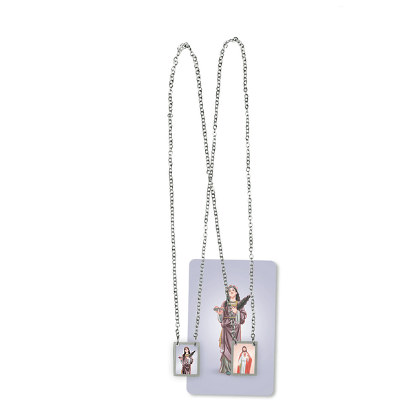 Saint Agatha Stainless Steel Scapular 2