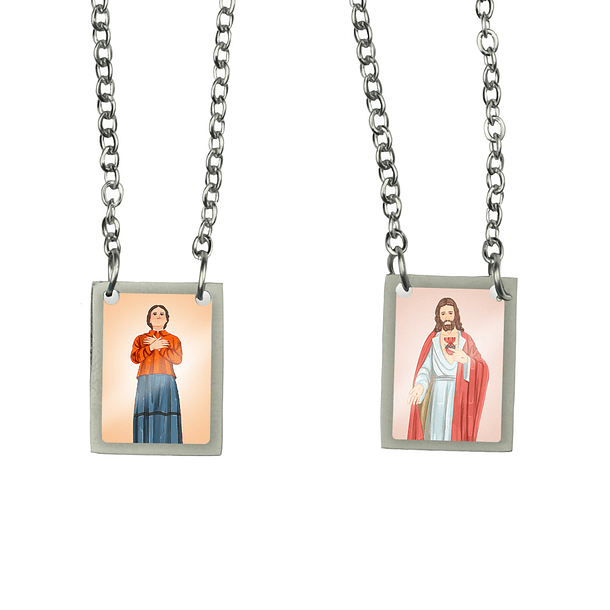 Blessed Alexandrina Stainless Steel Scapular 1