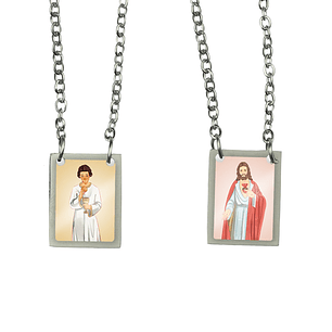 Angel of Portugal Stainless Steel Scapular