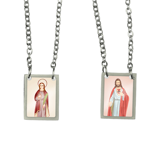 Saint Apollonia Stainless Steel Scapular 1