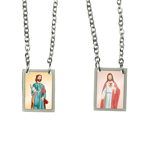 Saint Bartholomew Stainless Steel Scapular