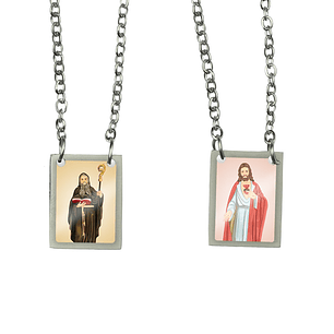 Saint Benedict Stainless Steel Scapular