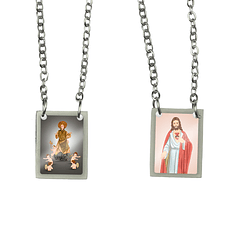 Saint Cono Stainless Steel Scapular