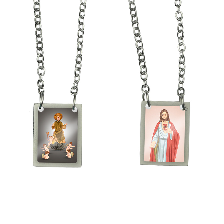 Escapulário de aço de São Cono 1
