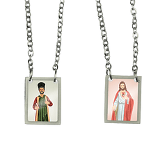 Saint Cosmas Stainless Steel Scapular