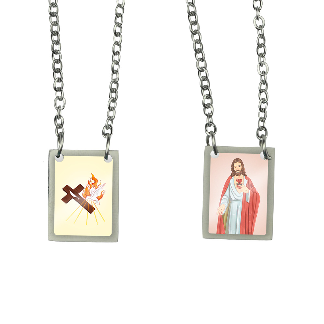 Escapulário de aço do Sacramento do Crisma 1
