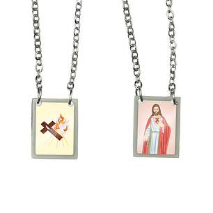 Scapulaire en acier du Sacrement de Confirmation
