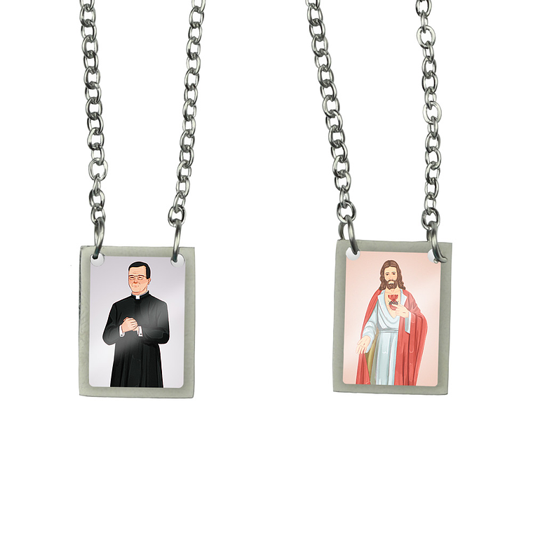 Saint Josemaría Escrivá Stainless Steel Scapular 1