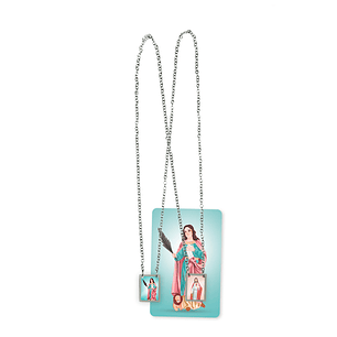 Saint Euphemia Stainless Steel Scapular