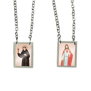 Saint Facundus Stainless Steel Scapular