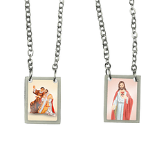 Saint Faustinus and Jovita Stainless Steel Scapular