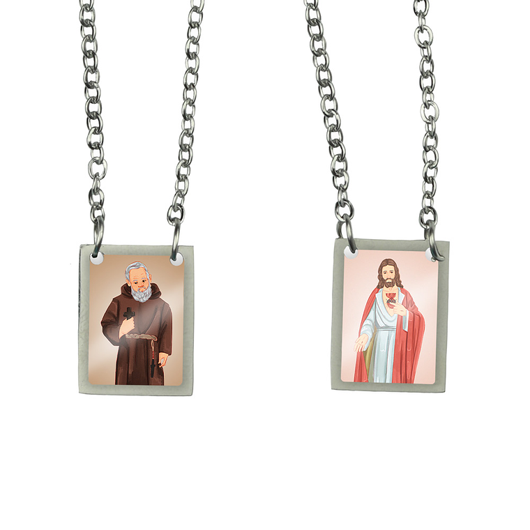 Friar Damian Stainless Steel Scapular 1