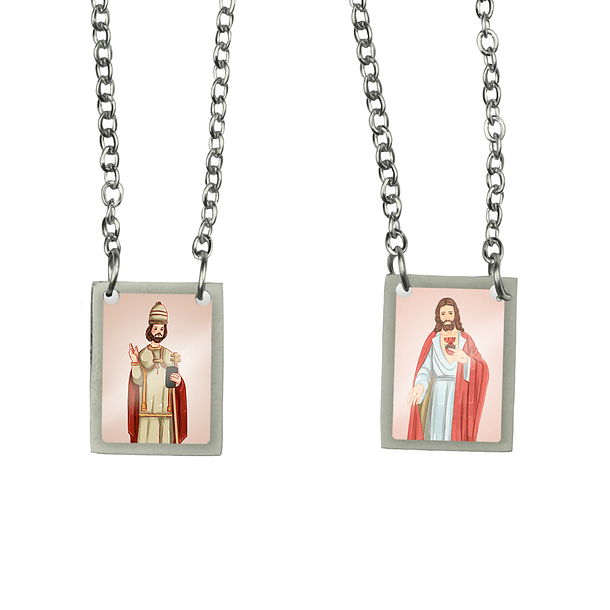 Saint Gregory Stainless Steel Scapular 1