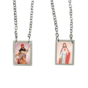 Saint Hubert Stainless Steel Scapular