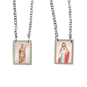 Scapulaire en acier de Saint Isidore de Séville