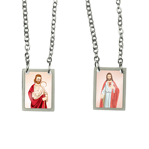 Saint Jerome Stainless Steel Scapular
