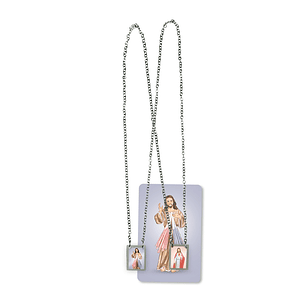 Merciful Jesus Stainless Steel Scapular