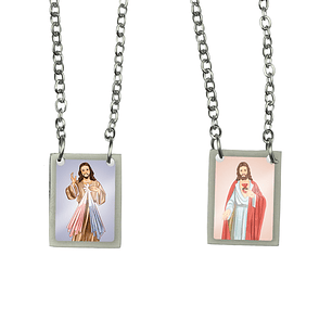 Merciful Jesus Stainless Steel Scapular