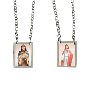 Saint Joan Stainless Steel Scapular