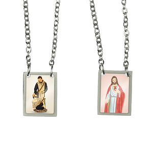 Saint John of God Stainless Steel Scapular