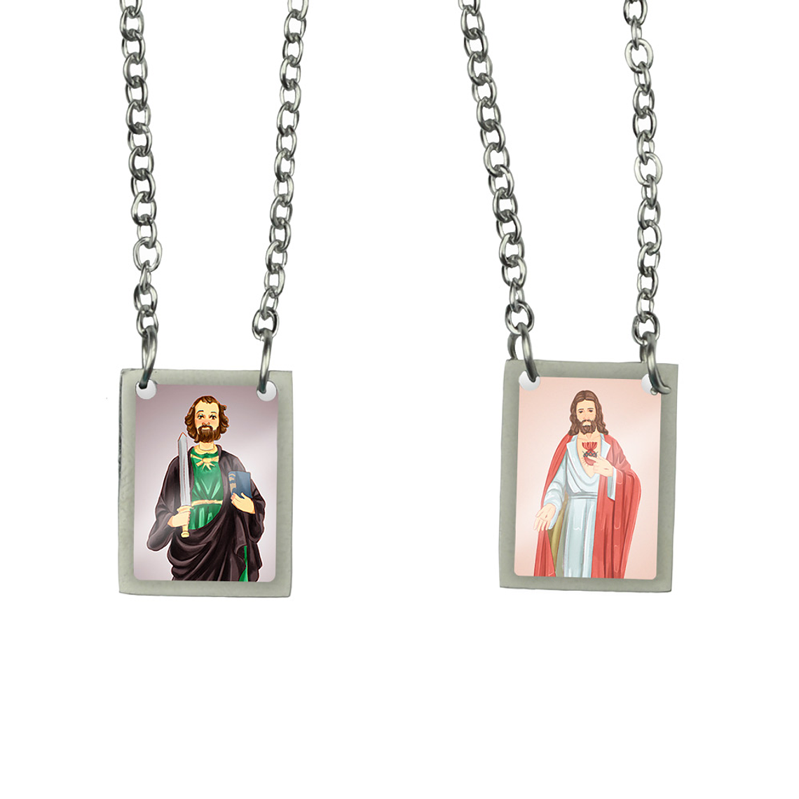 Saint Matthew Stainless Steel Scapular 1