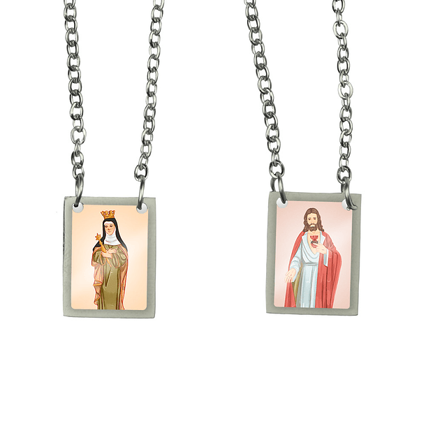 Saint Matilda Stainless Steel Scapular 1