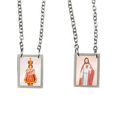 Infant Jesus of Prague Stainless Steel Scapular