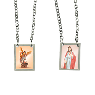Saint Michael Stainless Steel Scapular