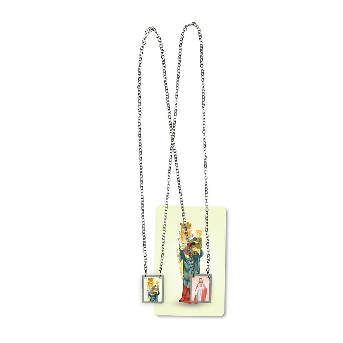 Our Lady of Paris Stainless Steel Scapular 2