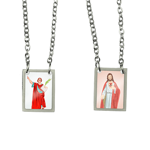 Saint Pancras Stainless Steel Scapular