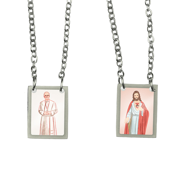 Escapulário de aço do Papa Leão XIV 1
