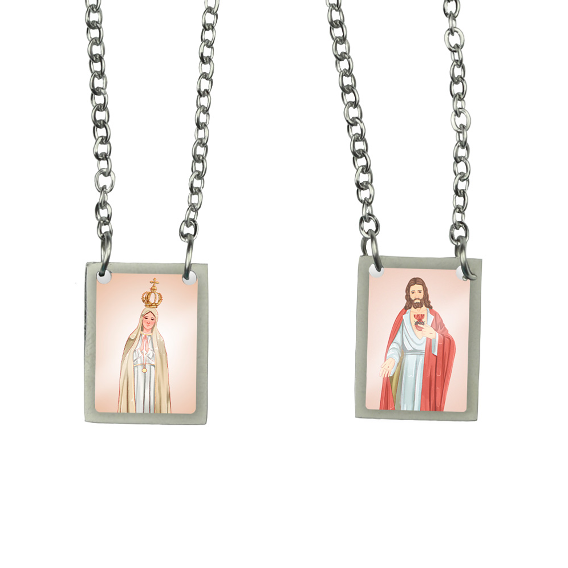 Our Lady Pilgrim Stainless Steel Scapular 1