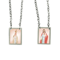 Scapolare in acciaio di Nostra Signora Pellegrina