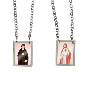 Saint Peregrine Stainless Steel Scapular