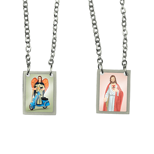 Saint Raphael Stainless Steel Scapular