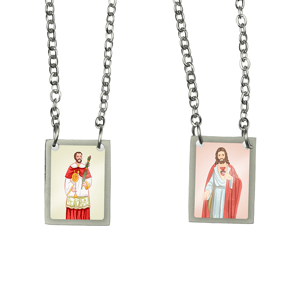 Saint Roman Stainless Steel Scapular 1