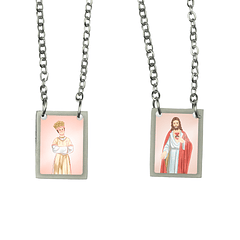 Escapulario de acero de Nuestra Señora de La Salette